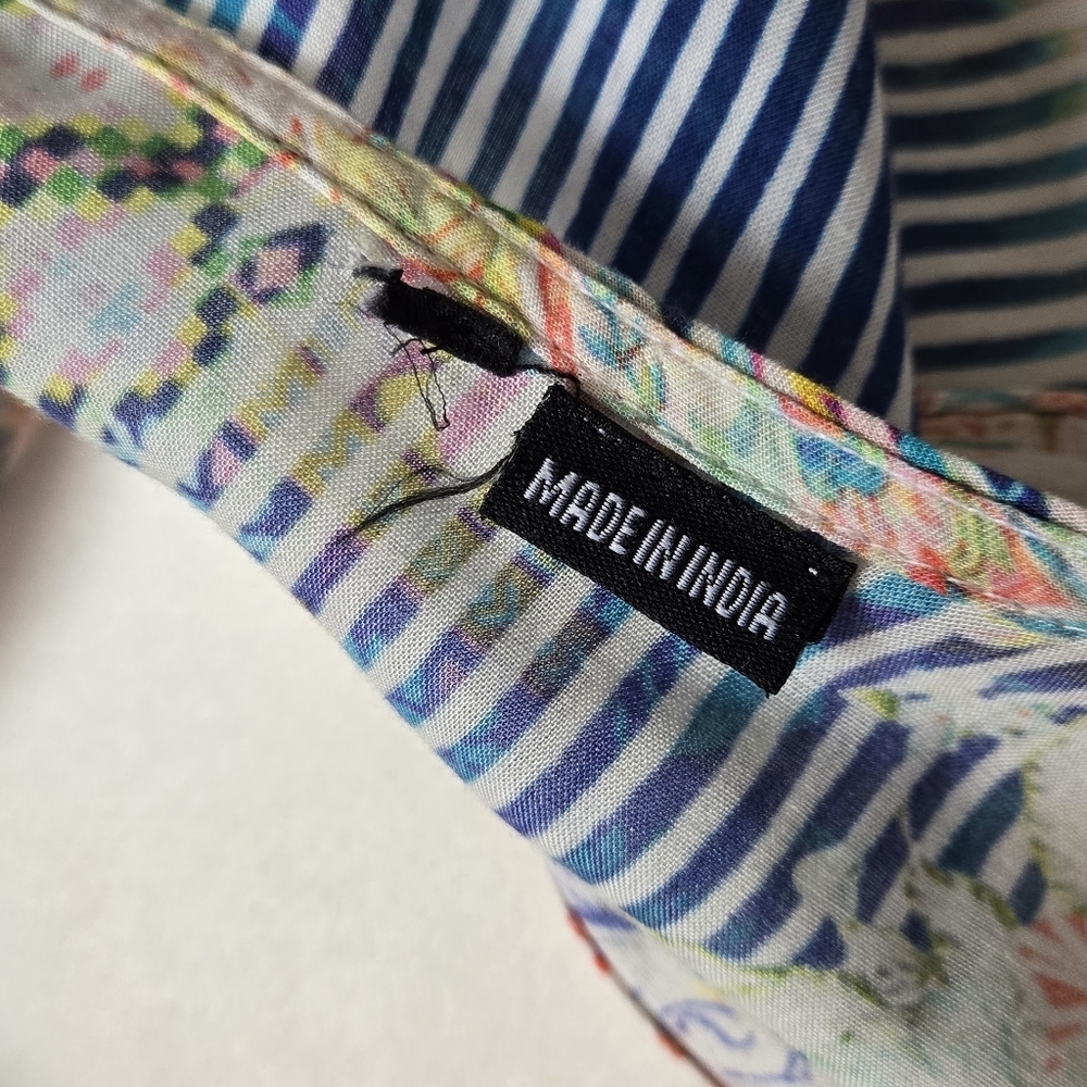 Tolani Boho Multicolor Patchwork Print Sleeveless… - image 6